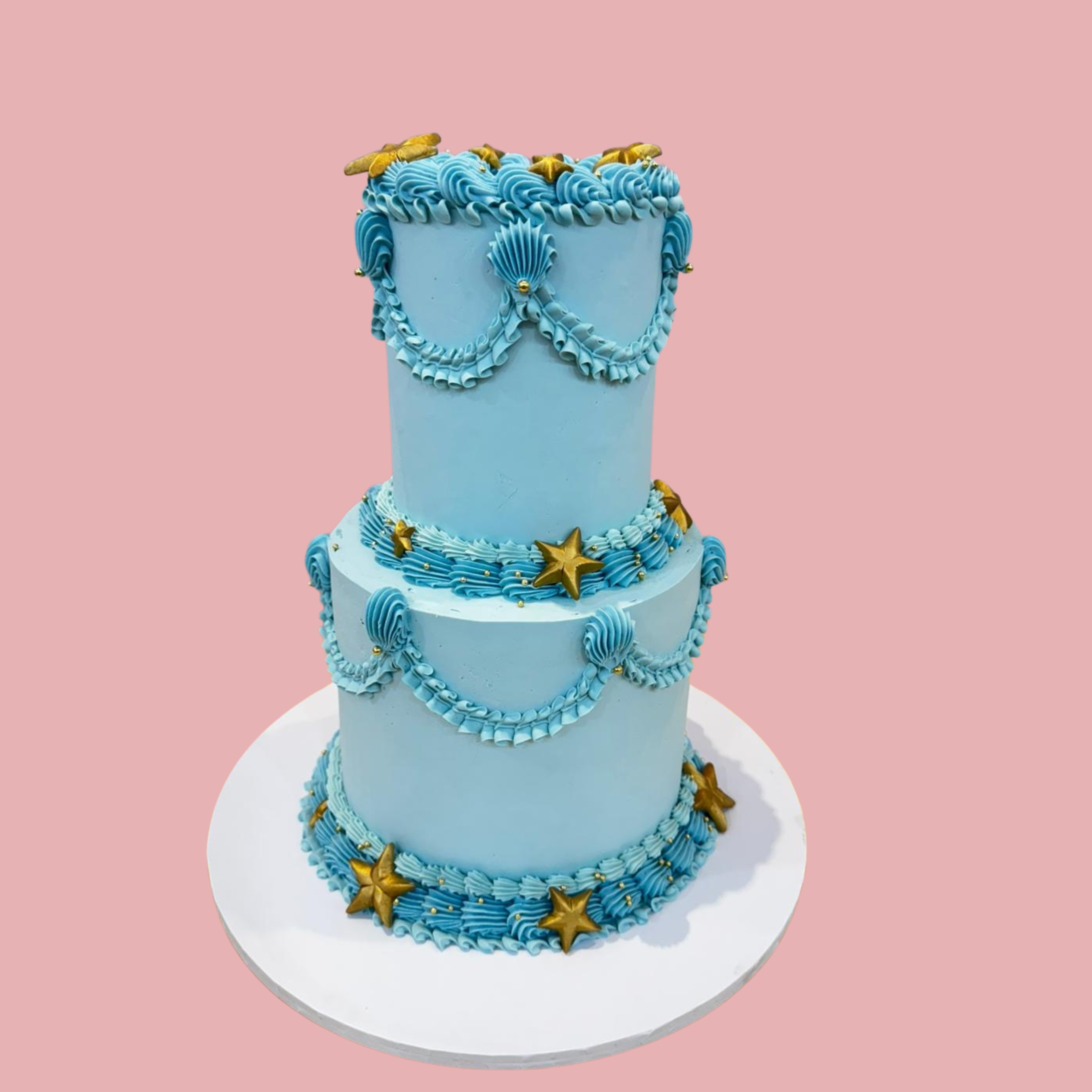 2 Tier Vintage Cake