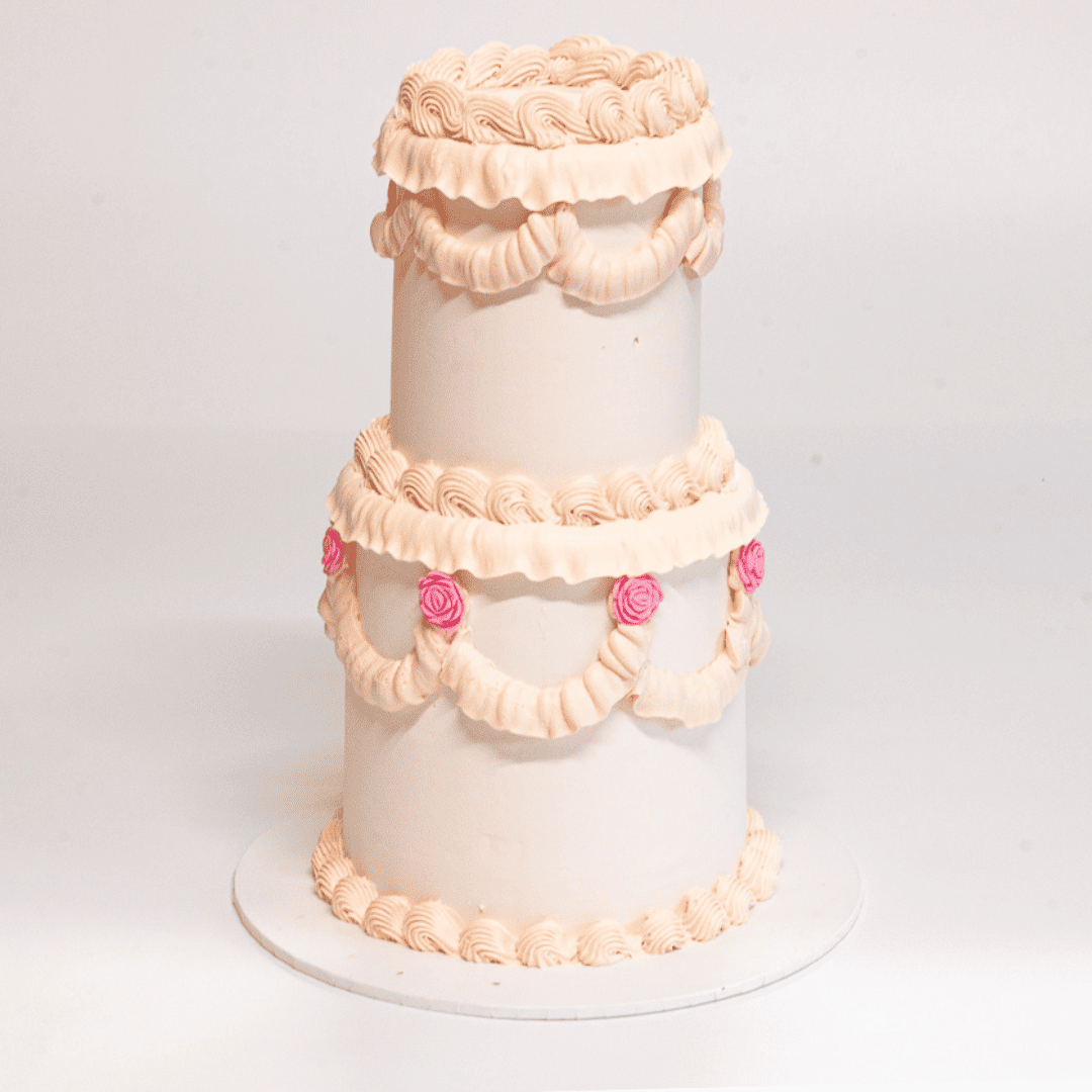 2 Tier Vantage Cake