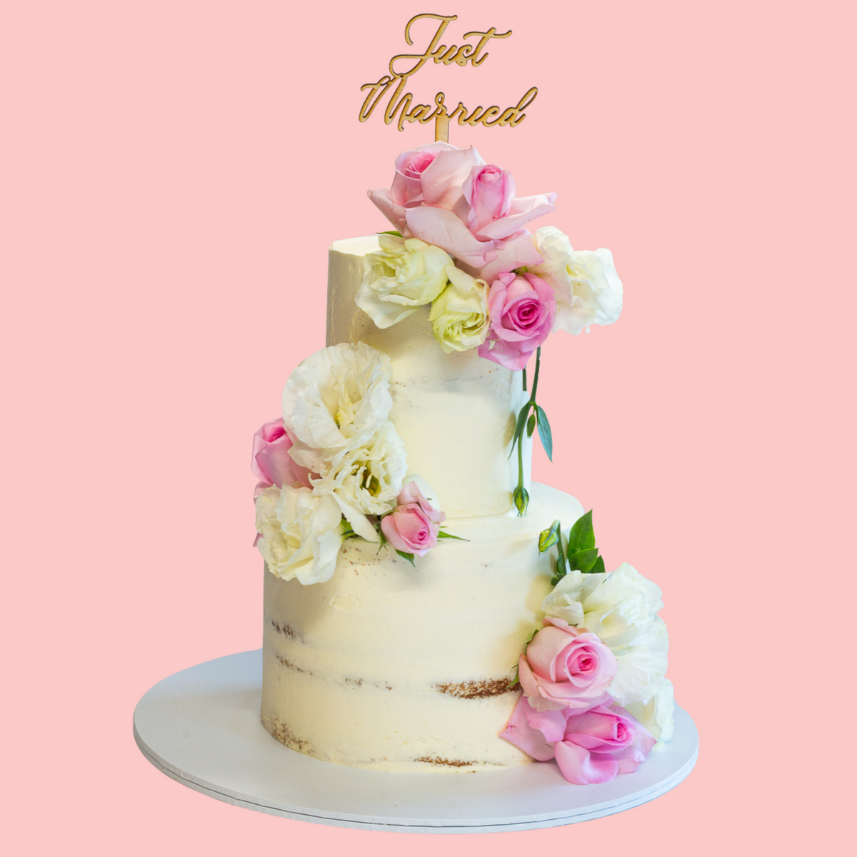 Naked wedding cake