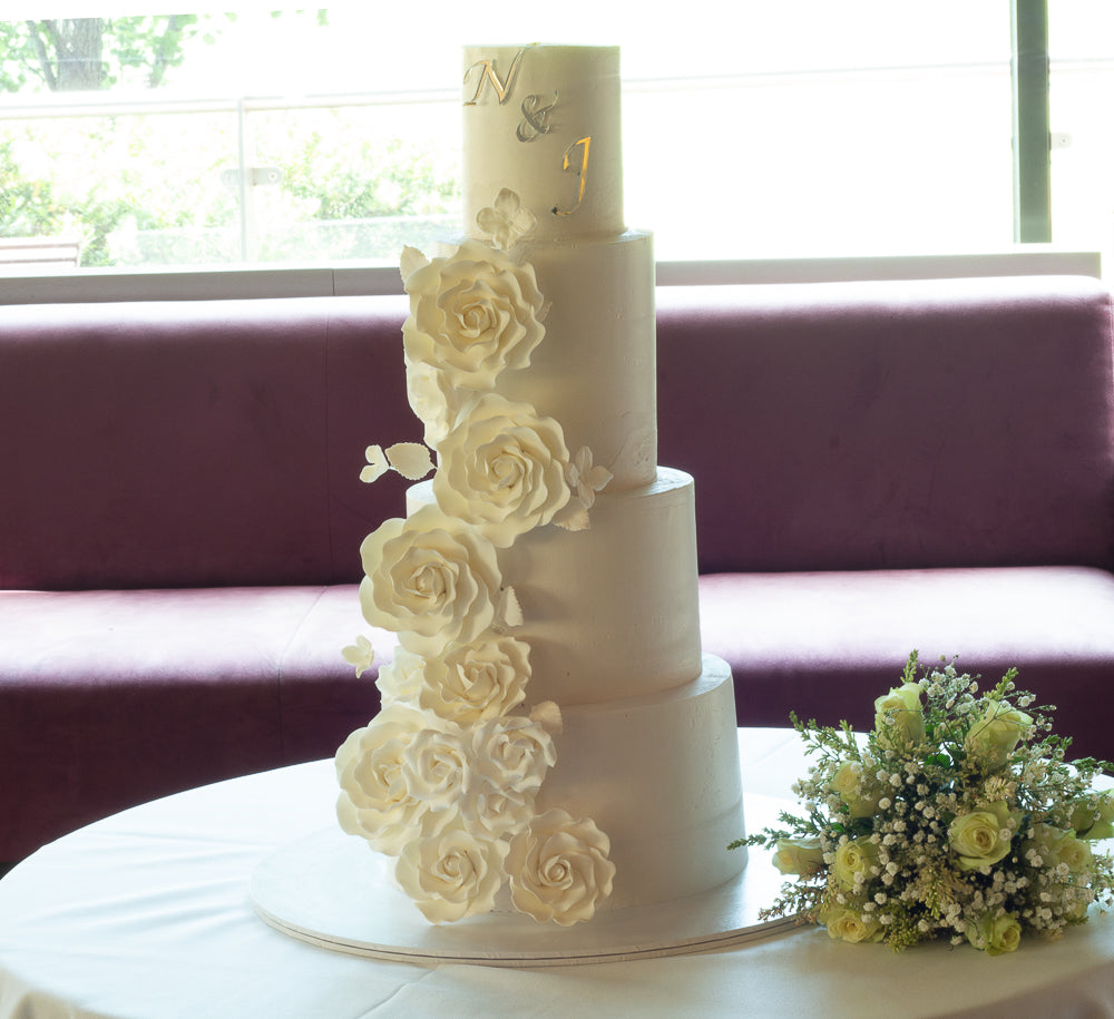 Fondant Draping Wedding Cake