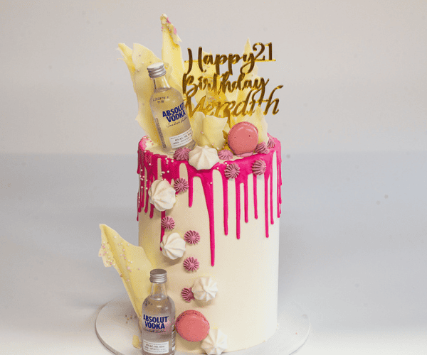 Alcohol Theme Cake.