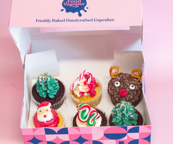 Assorted Christmas Cupcakes