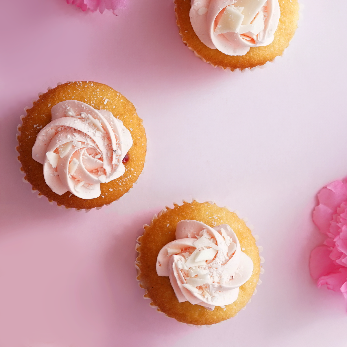 Vanilla Raspberry Cupcake.