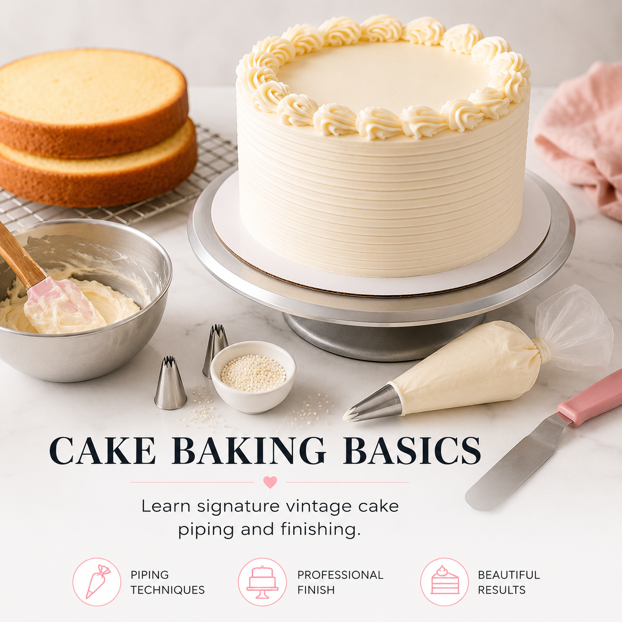 Learn Cake Decorating In Person