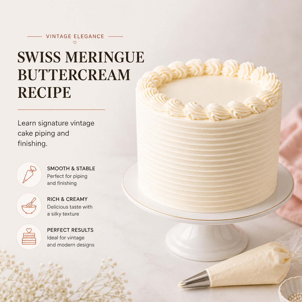 Swiss Meringue Buttercream Recipe
