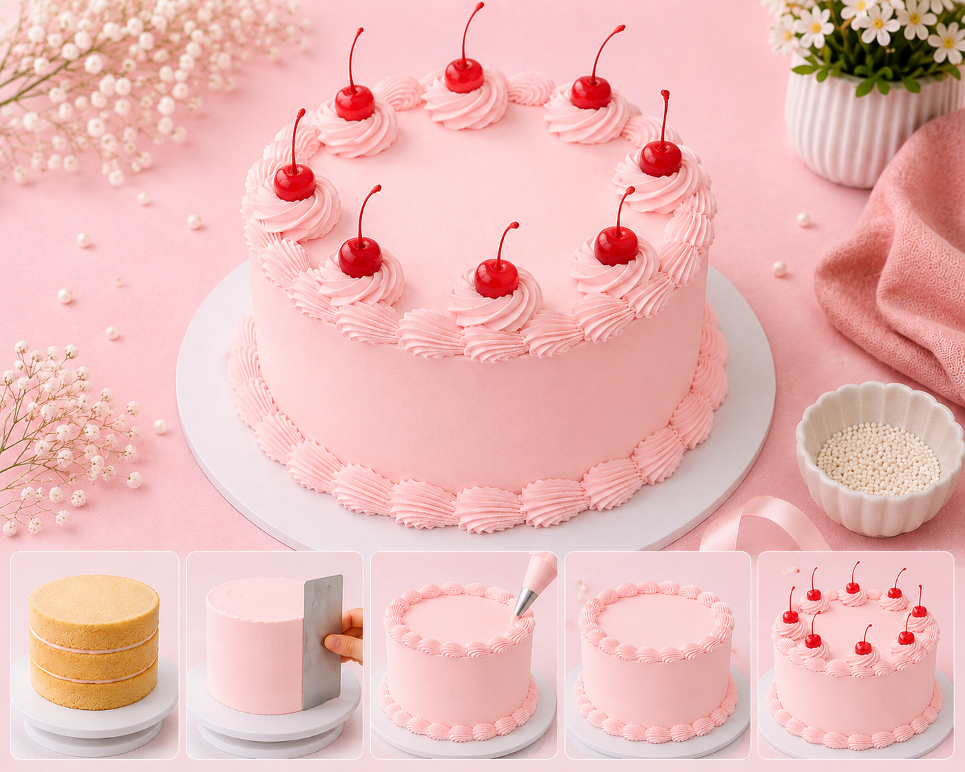 Retro Round cake class