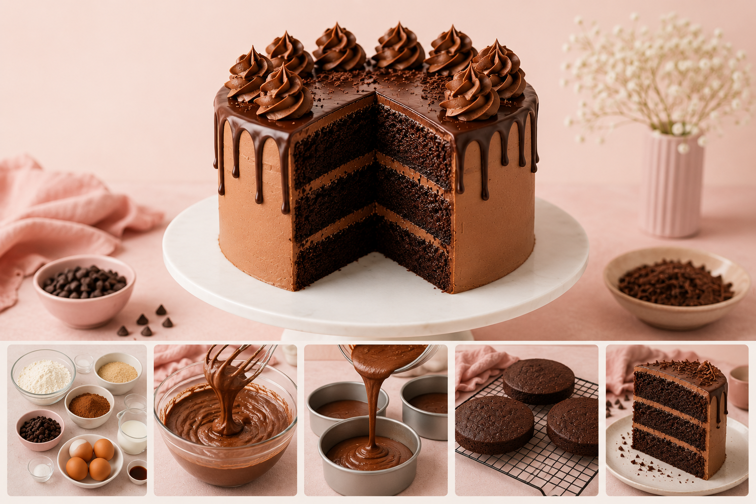 Chocolate Cake Written Recipe Only