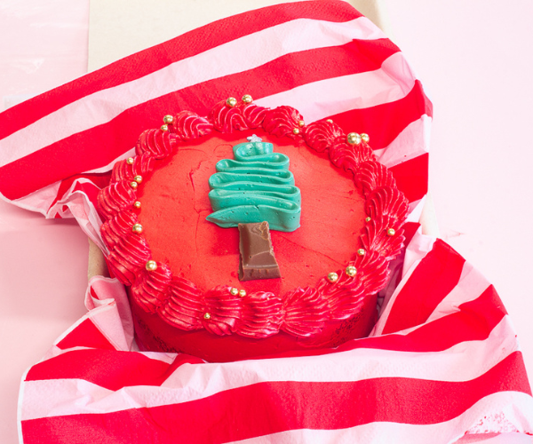 Christmas bento cake