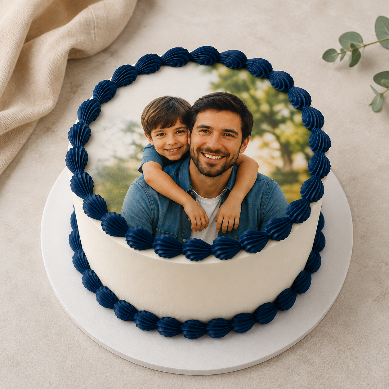 Fathers day photo cake