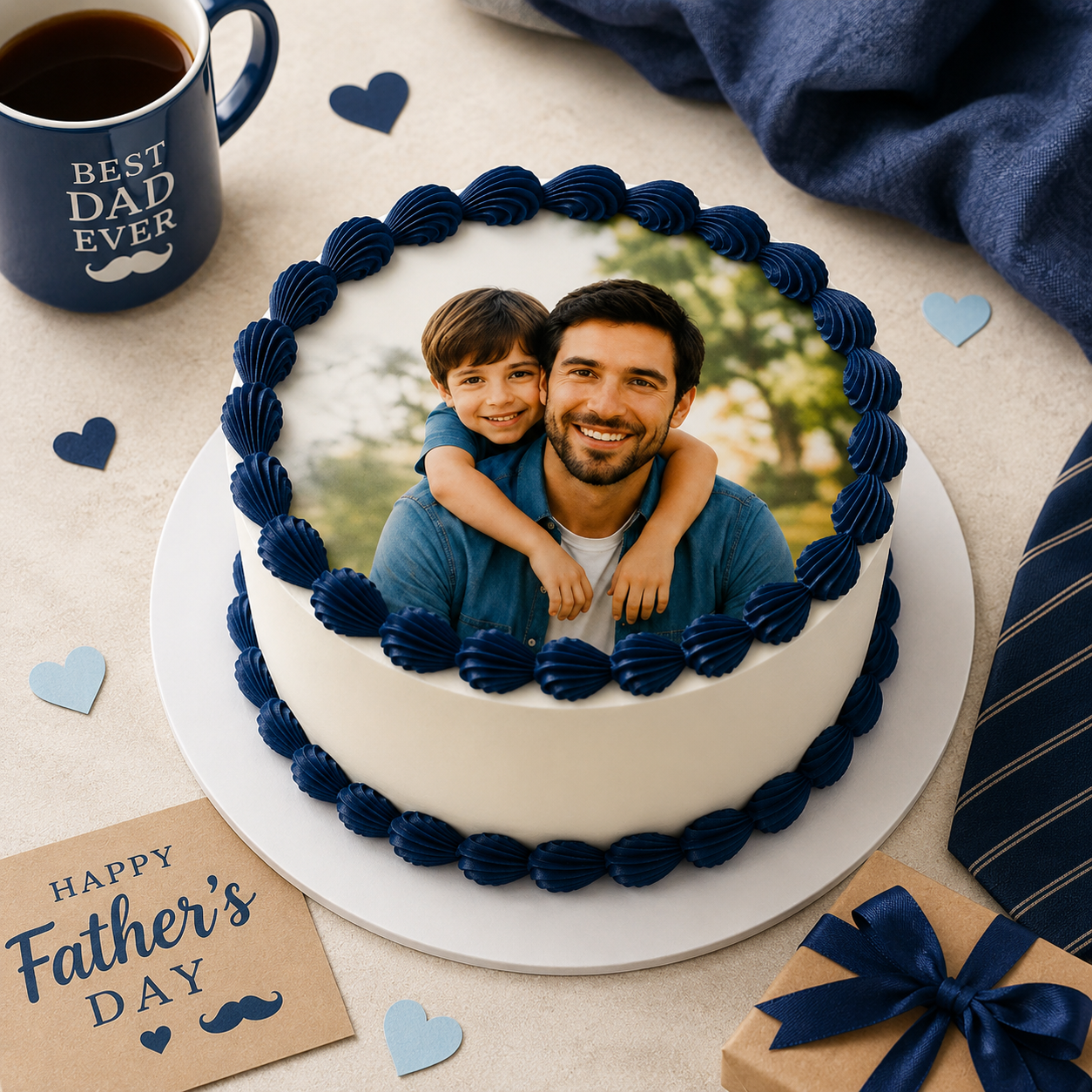 Fathers day photo cake
