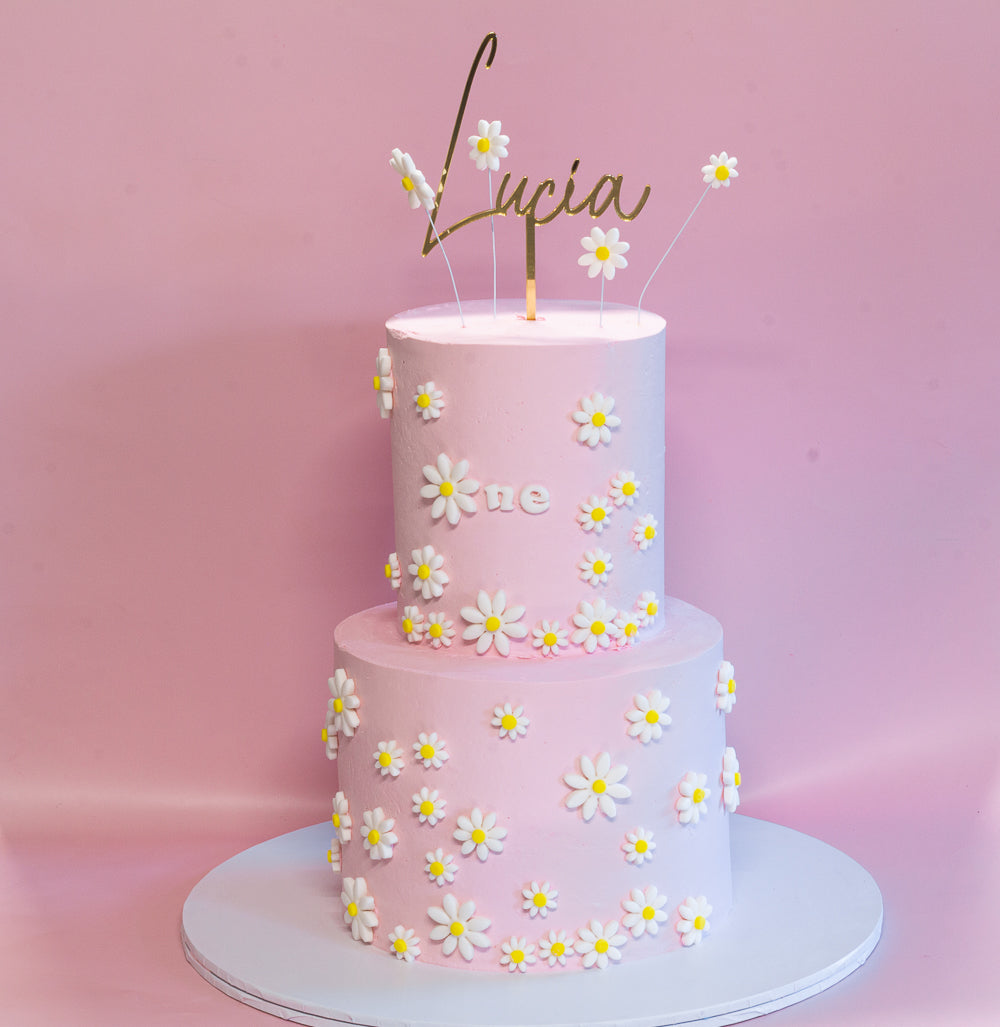 Floral theme cake