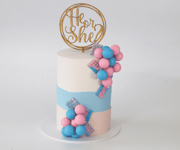 Gender Reveal Cake