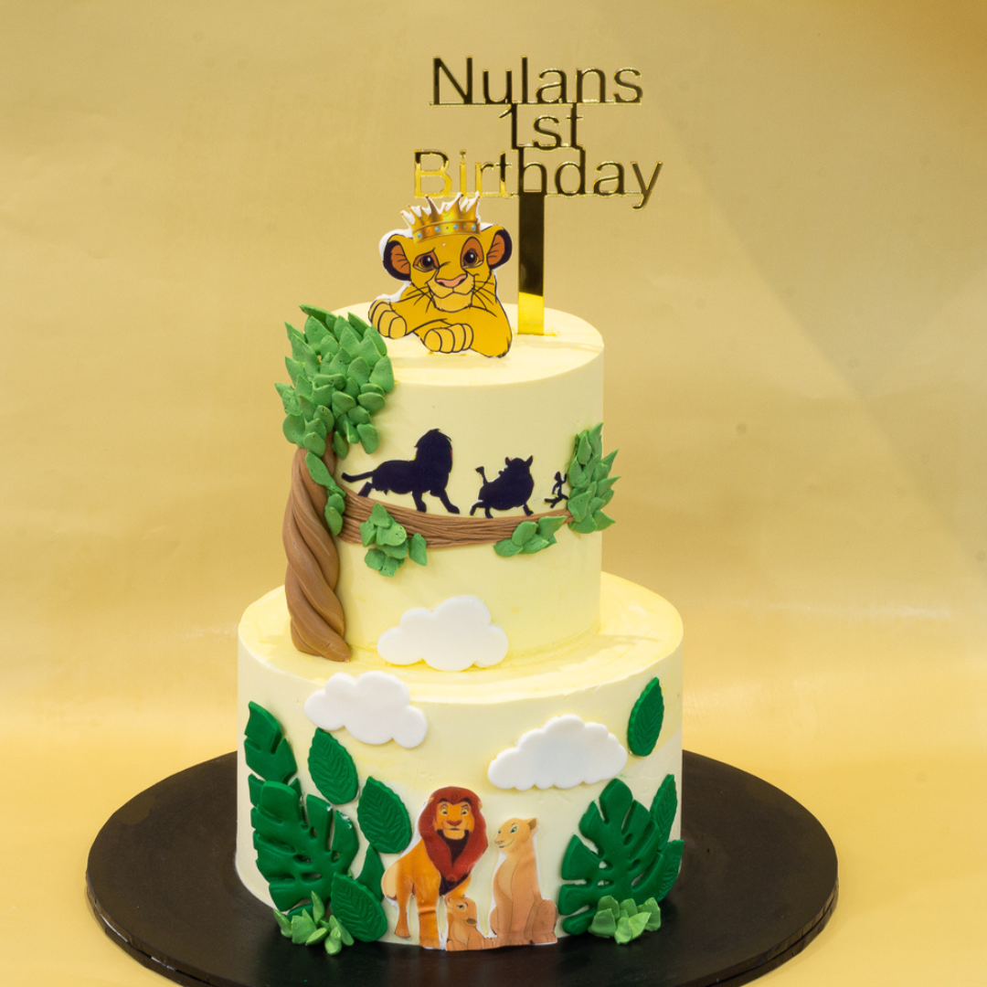 Lion king theme cake