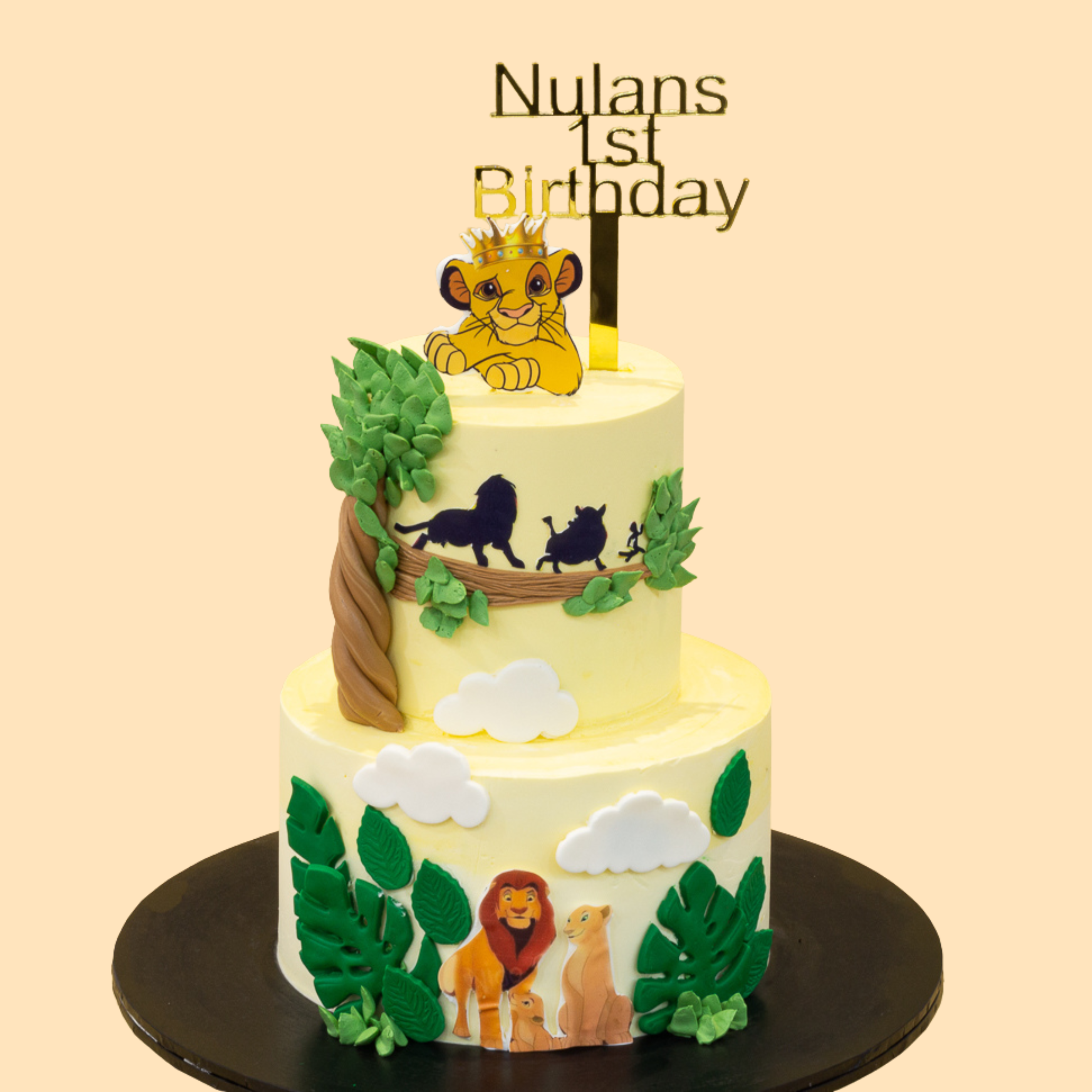 Lion king theme cake