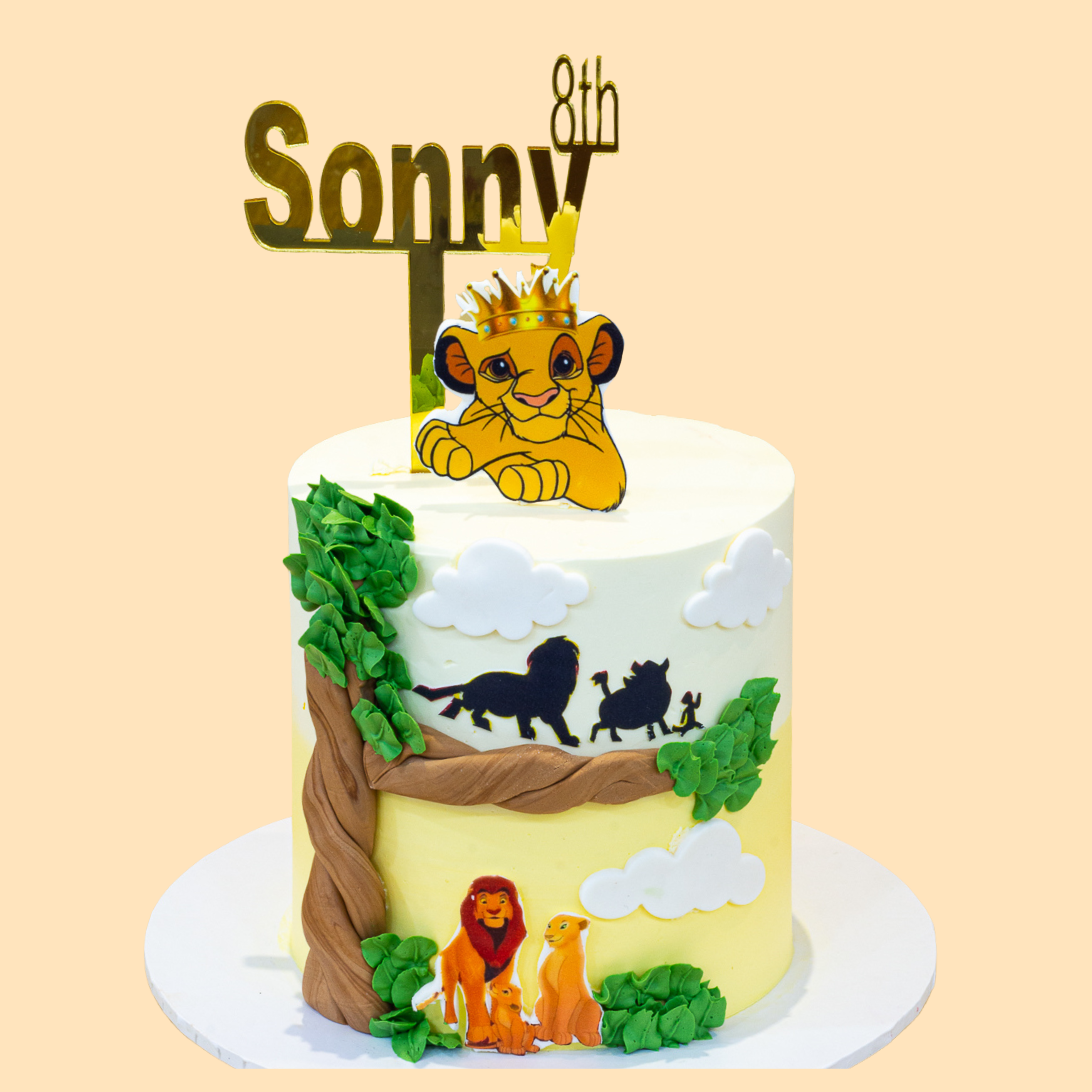 Lion king theme cake