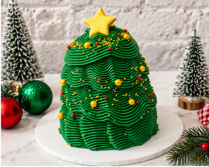 Mini Christmas Tree Cake