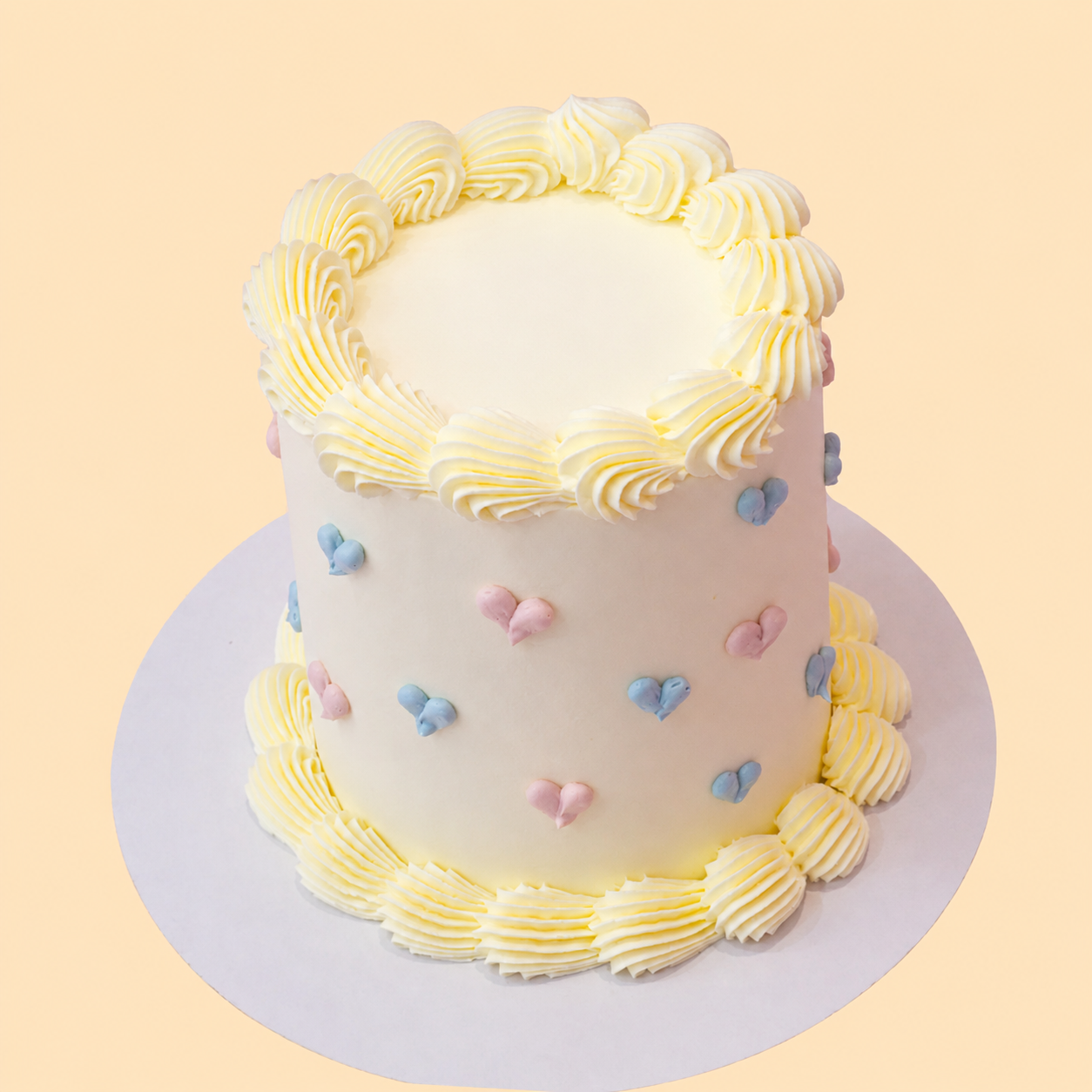Mini gender reveal cake