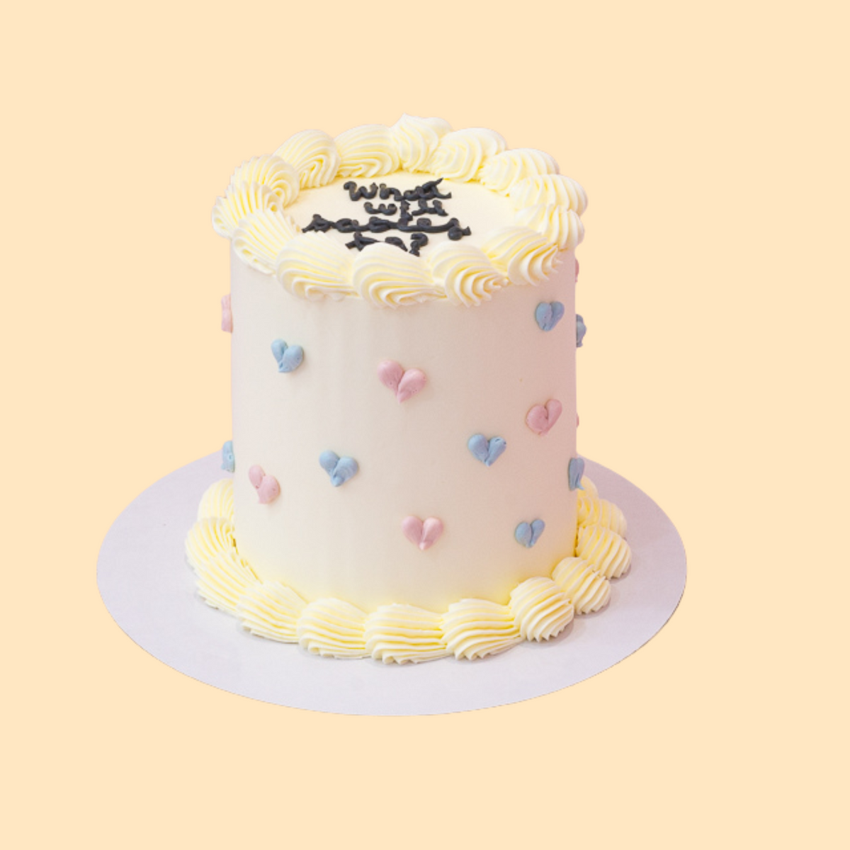 Mini Gender Mini gender reveal cake|Melbourne – FoodVoyageur
