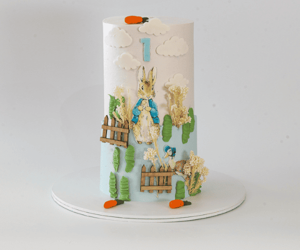 Peter Rabbit Theme Cake – FoodVoyageur