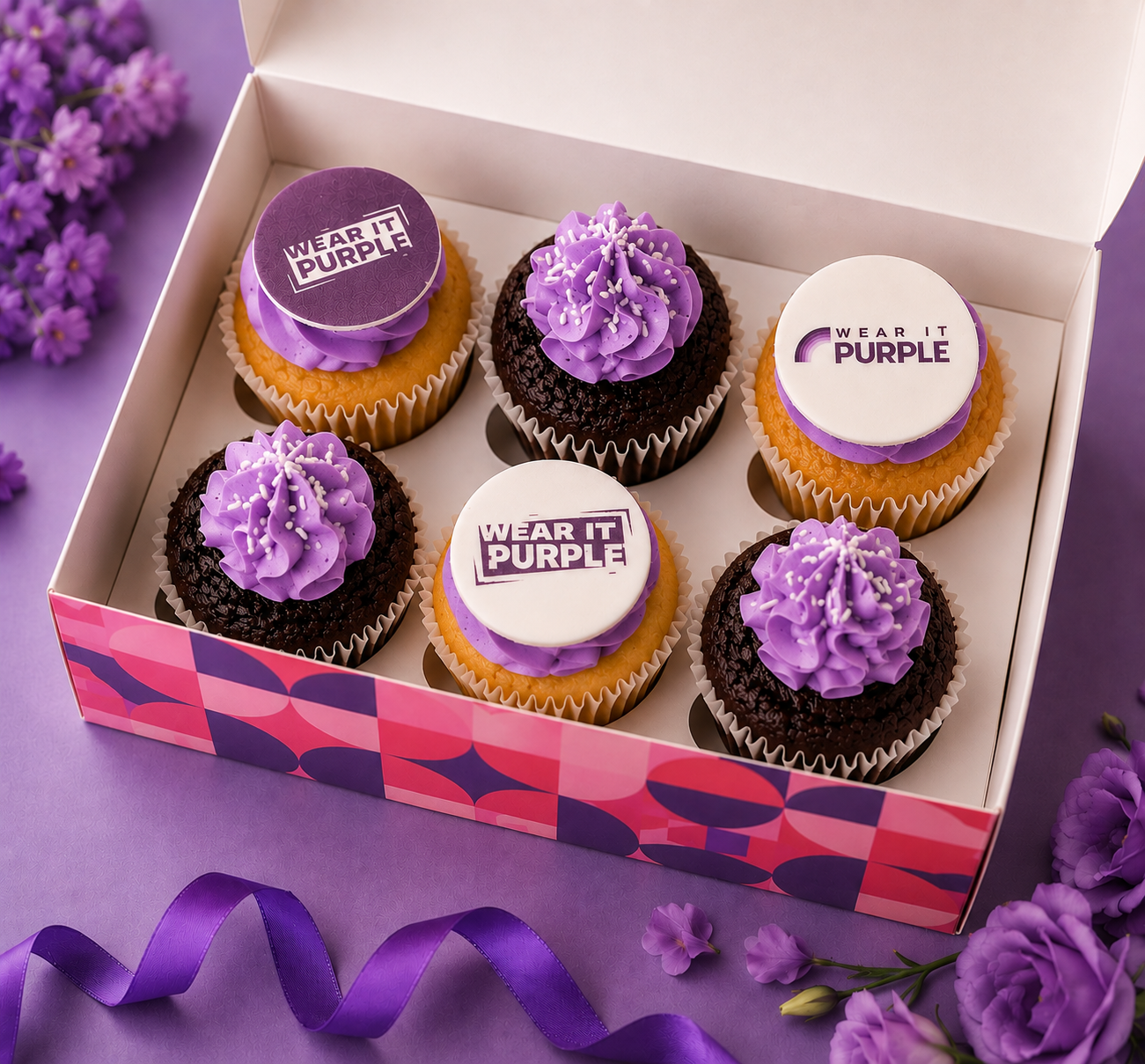 Purple Day Cupcakes