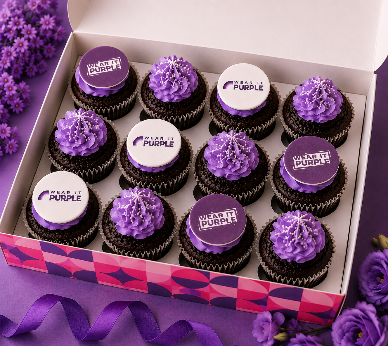 Purple Day Gluten Free Cupcakes
