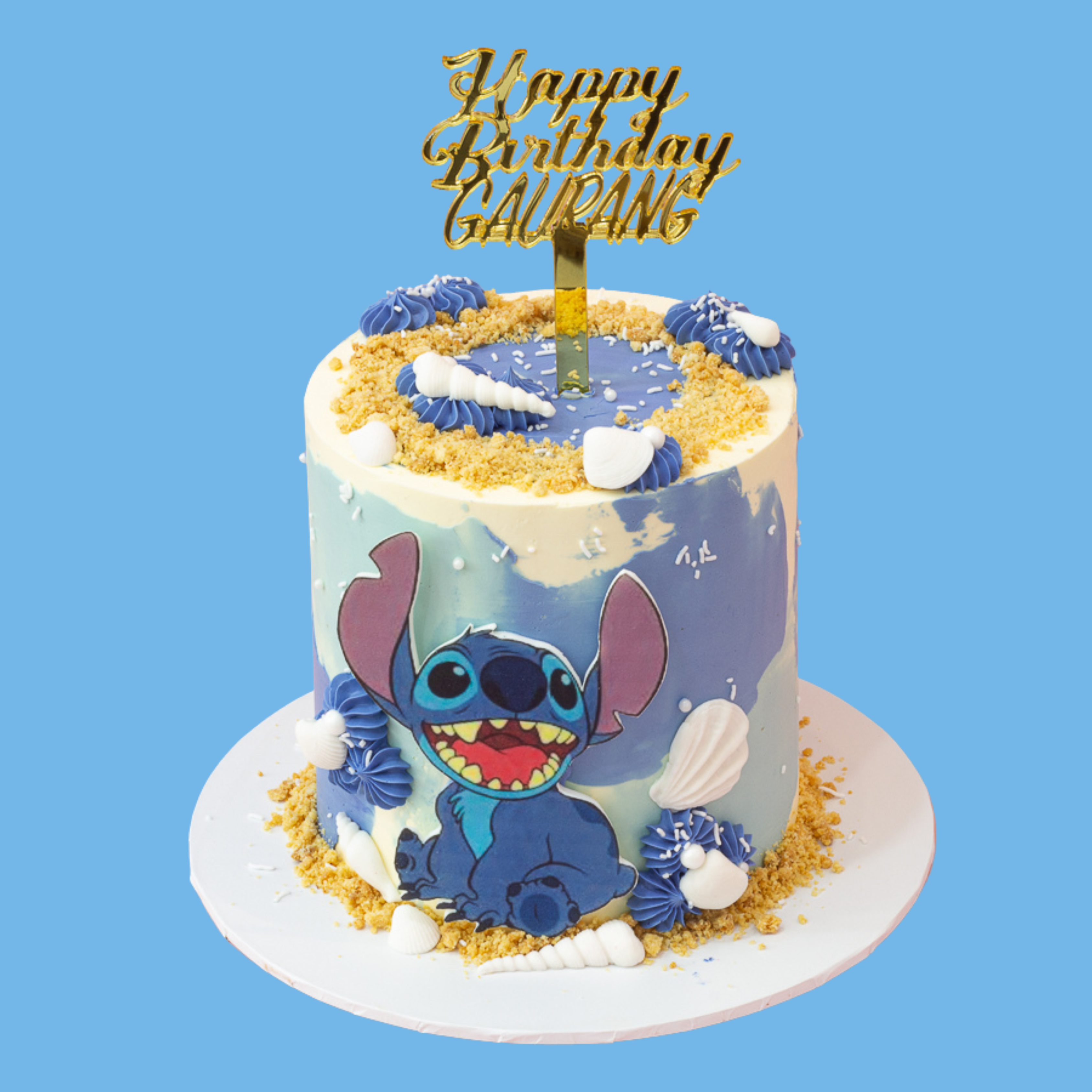 Stitch Theme Cake