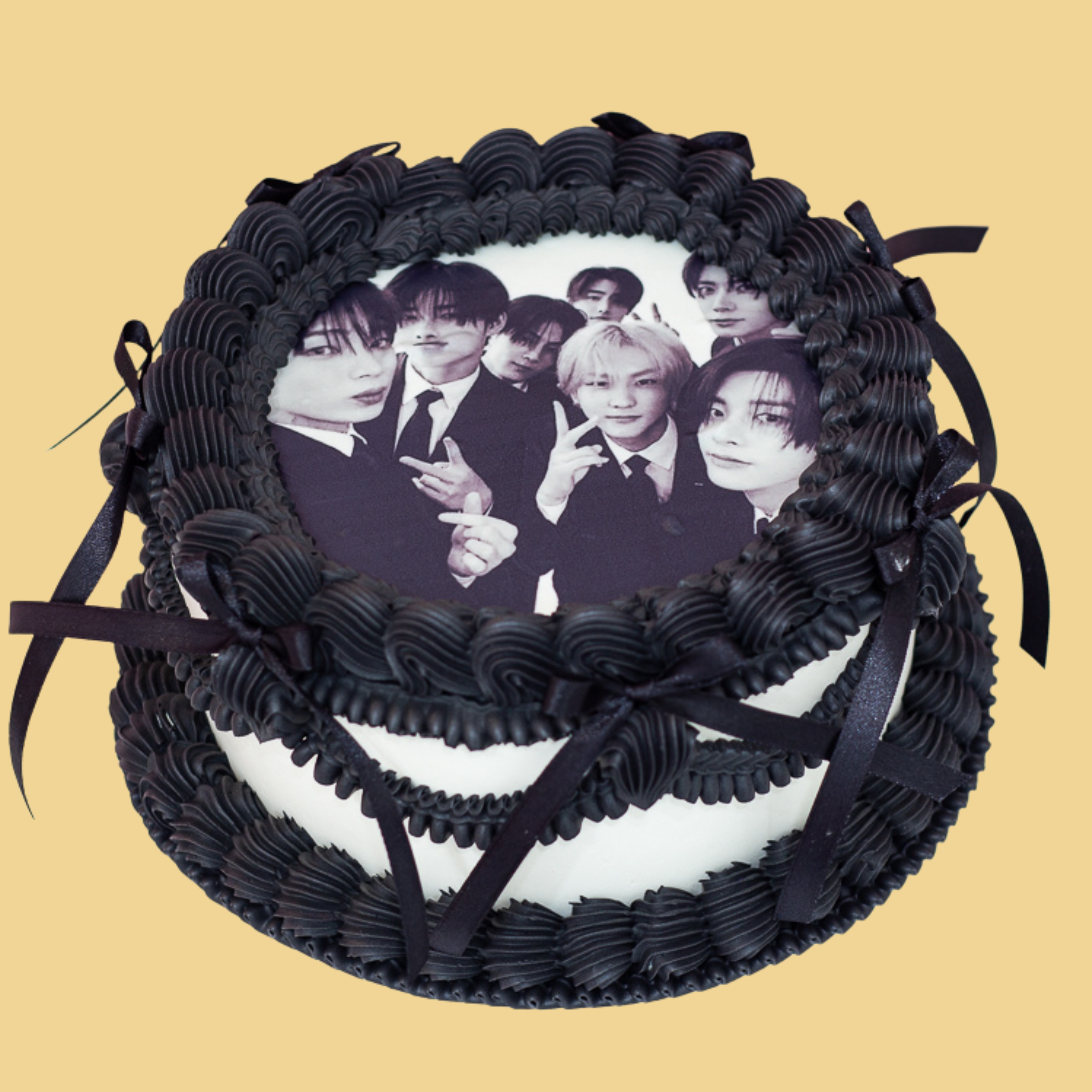 Vintage Cake With Edible Image