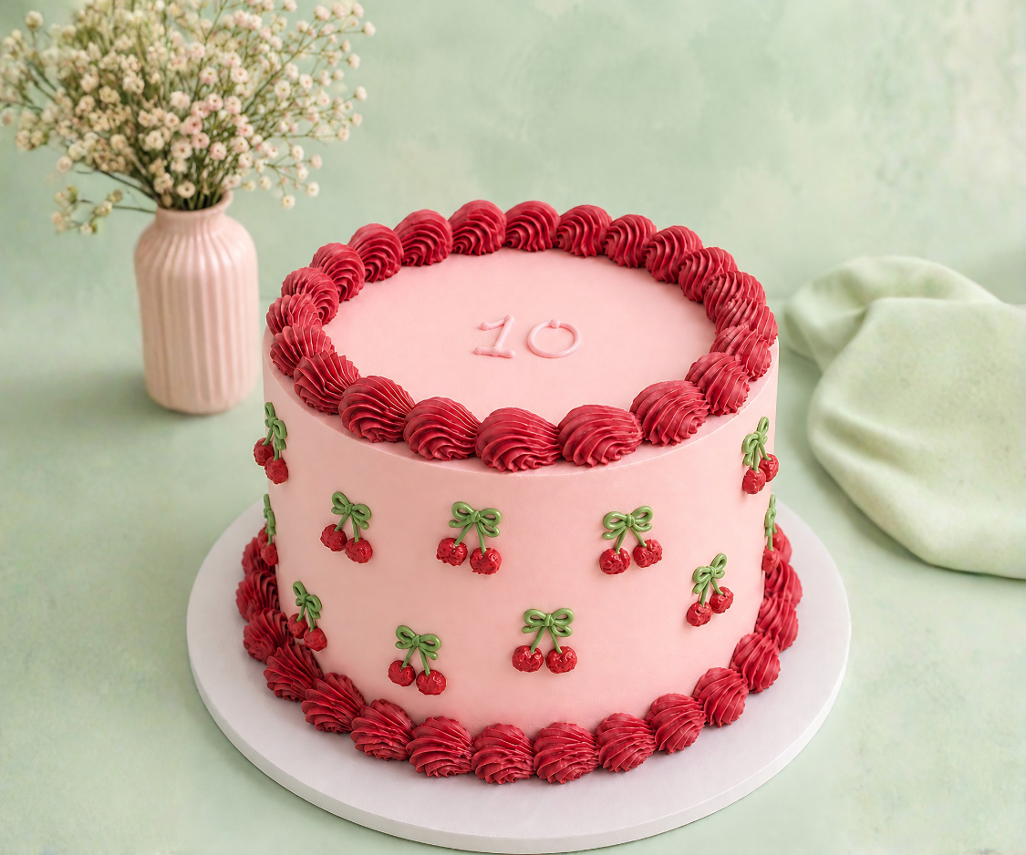 Vintage Cherry Cake