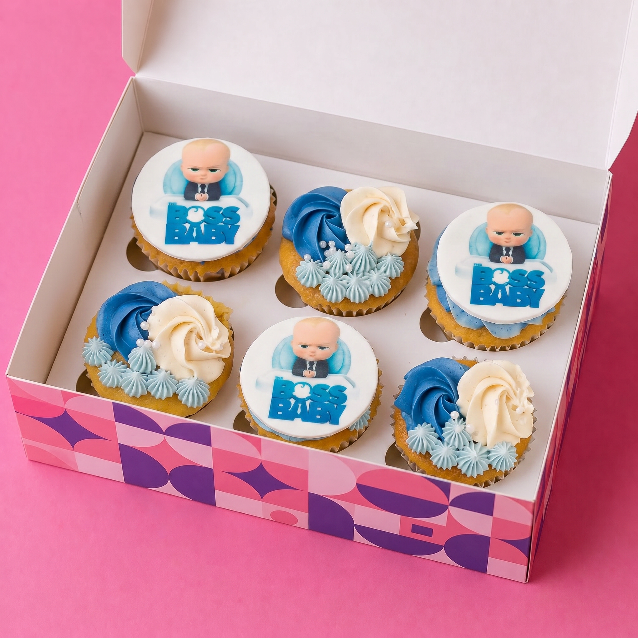 6 Boss Baby Cupcakes