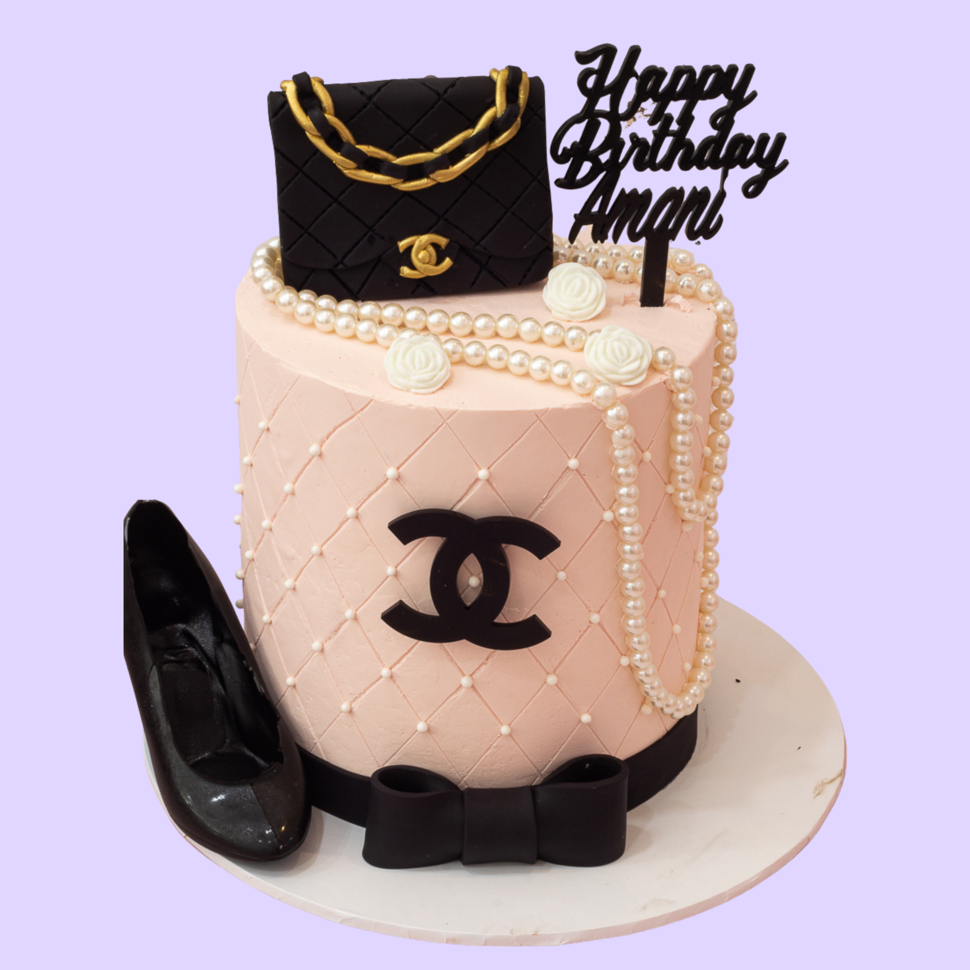 Chanel Themed Birthday Cake