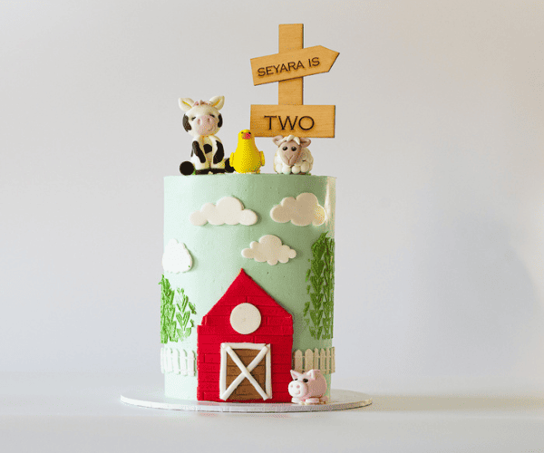 Farm Theme Cake