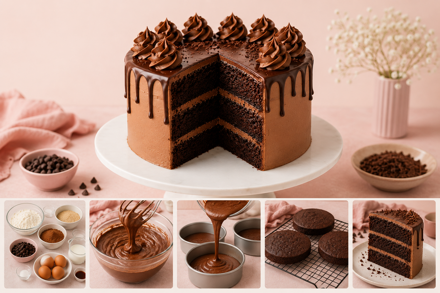 Chocolate Cake Written Recipe Only