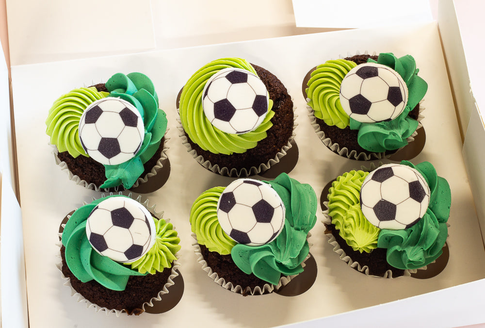 Football theme cupcakes