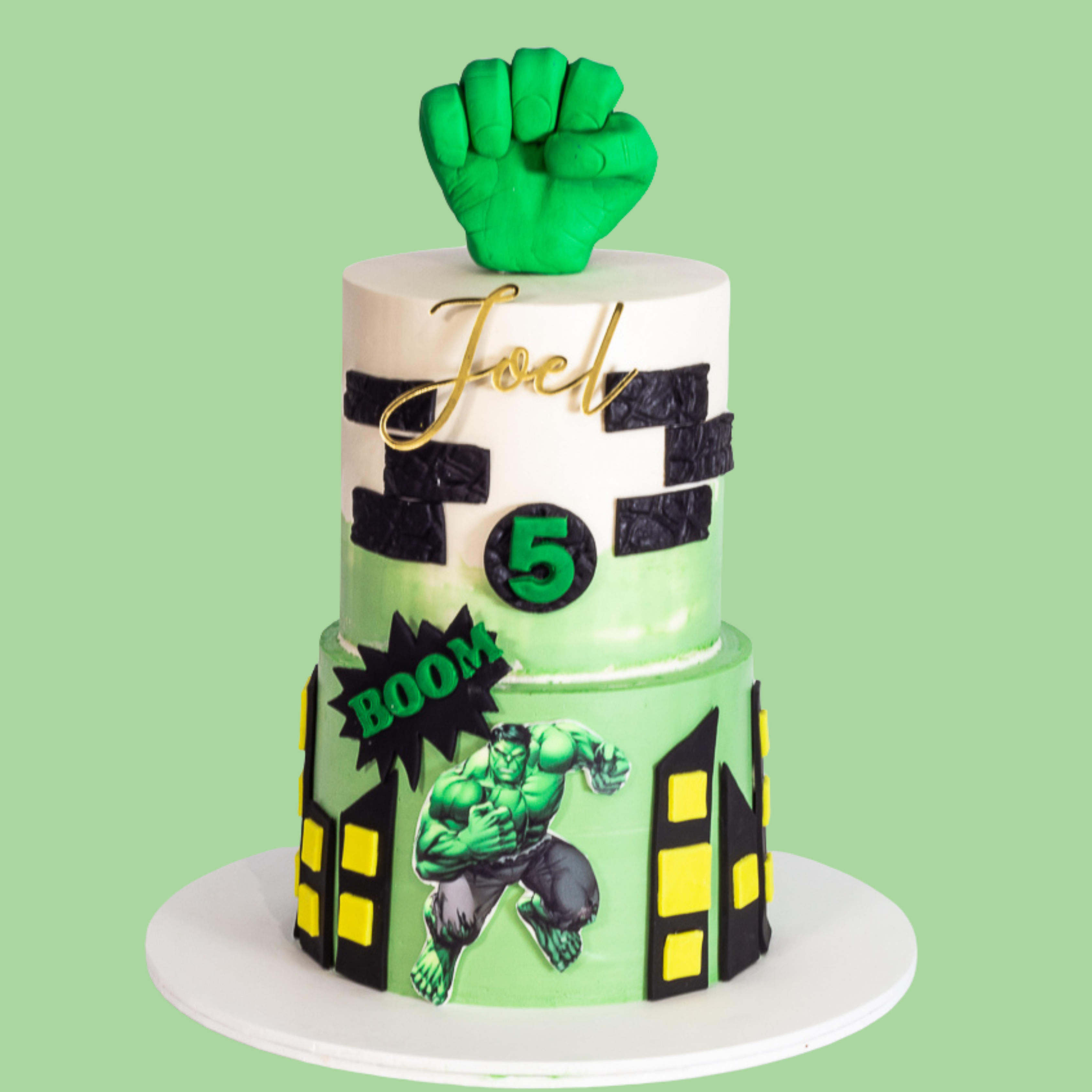 Hulk Theme Cake