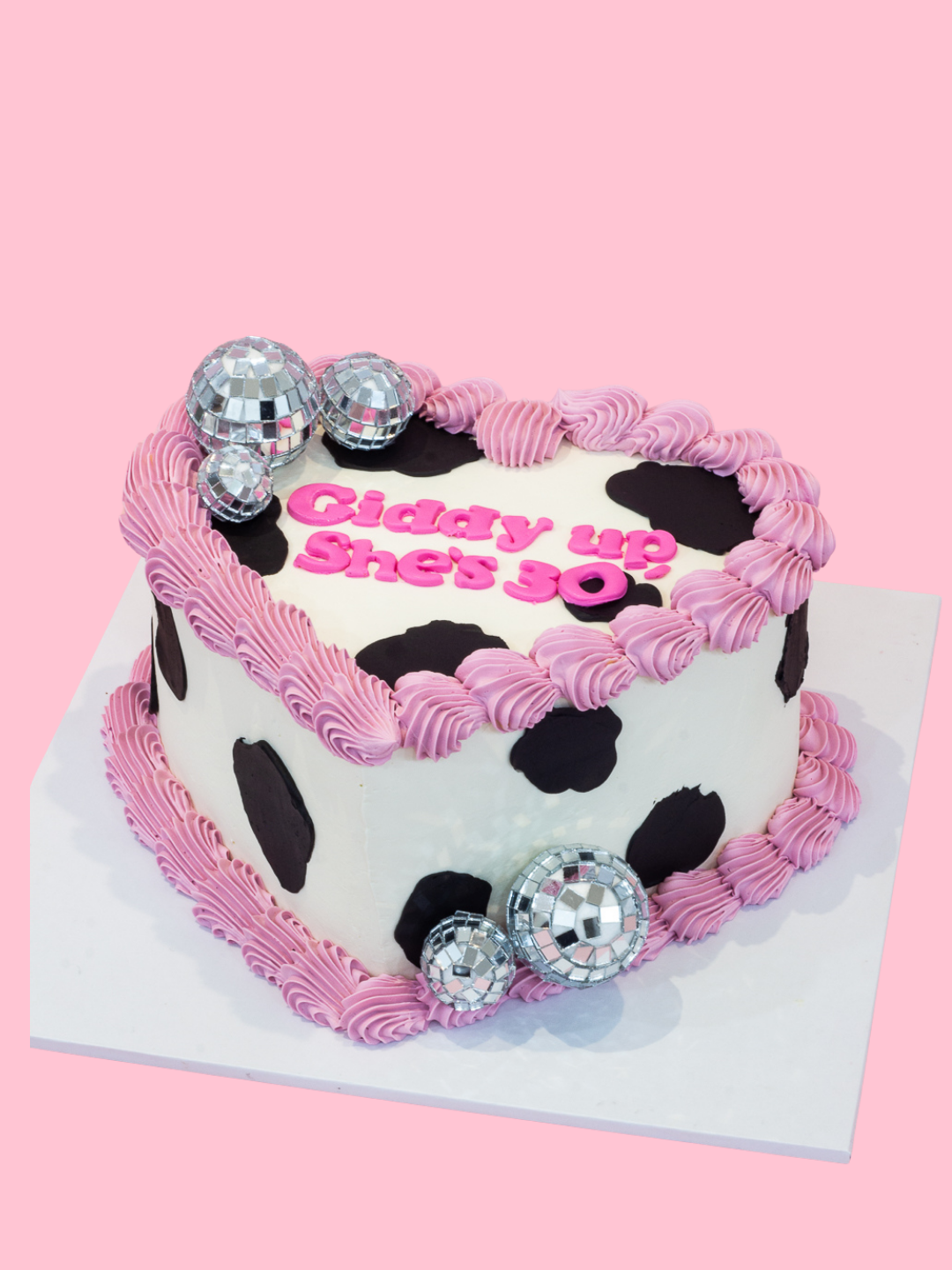 Cow Theme Vintage Cake