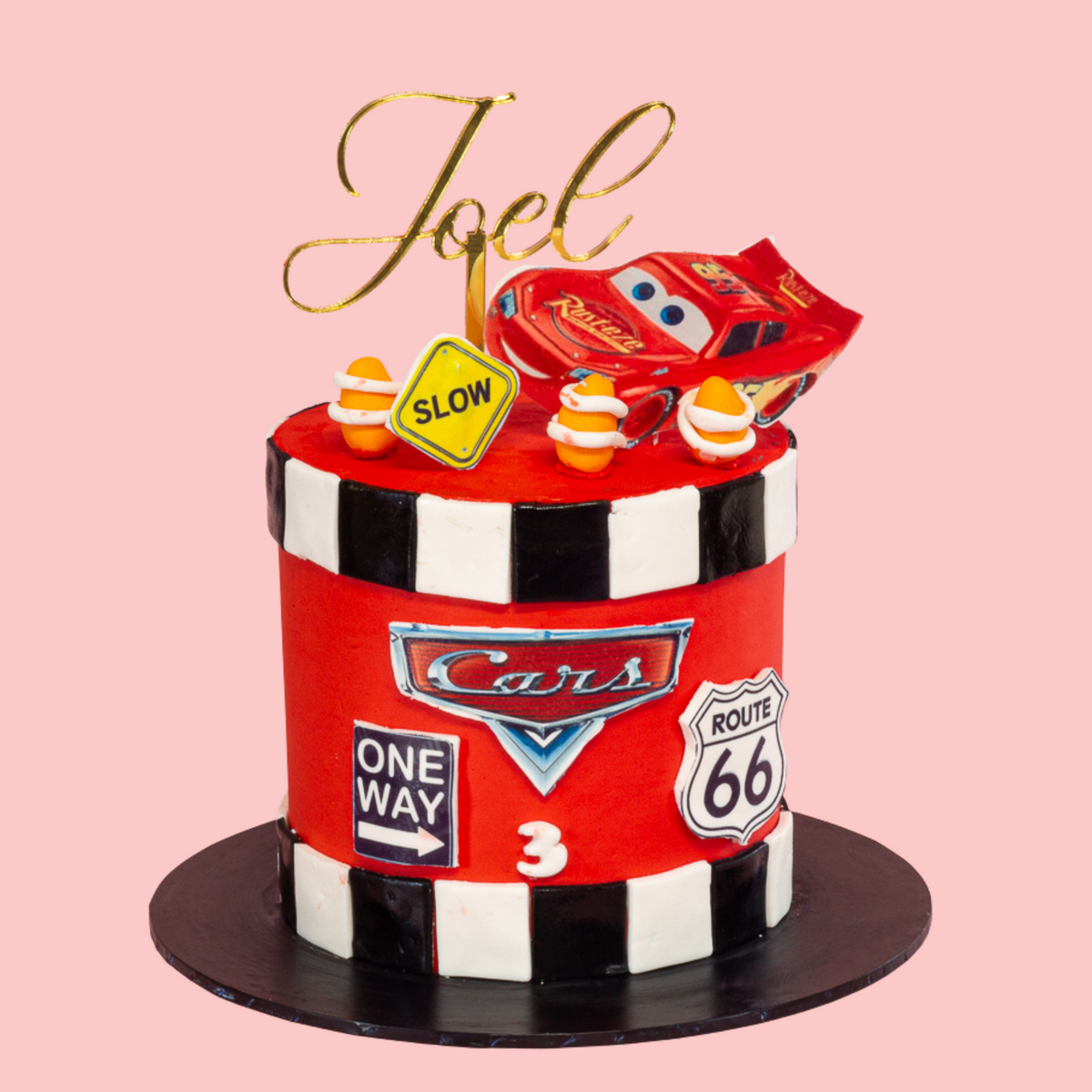 Cars Theme Cake