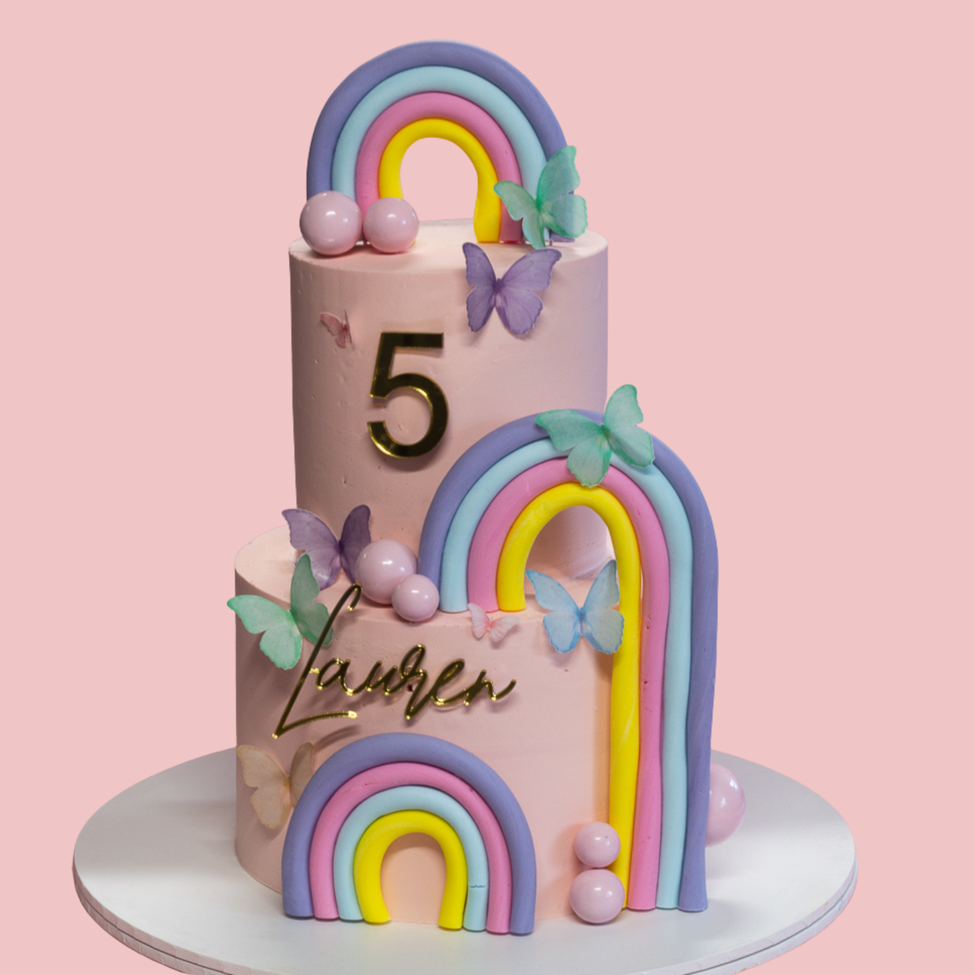 Rainbow Theme Cake