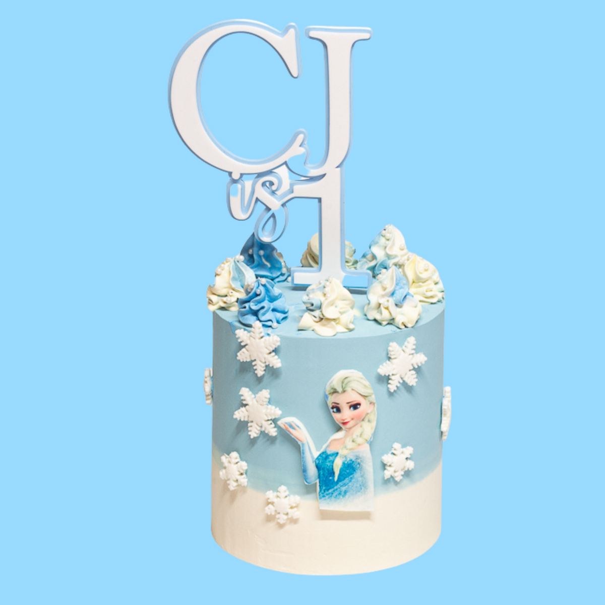 Elsa theme cake