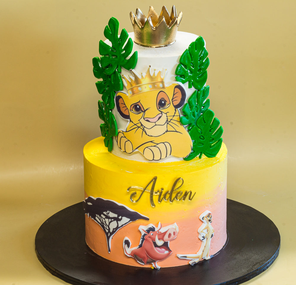 Lion King Theme Cake