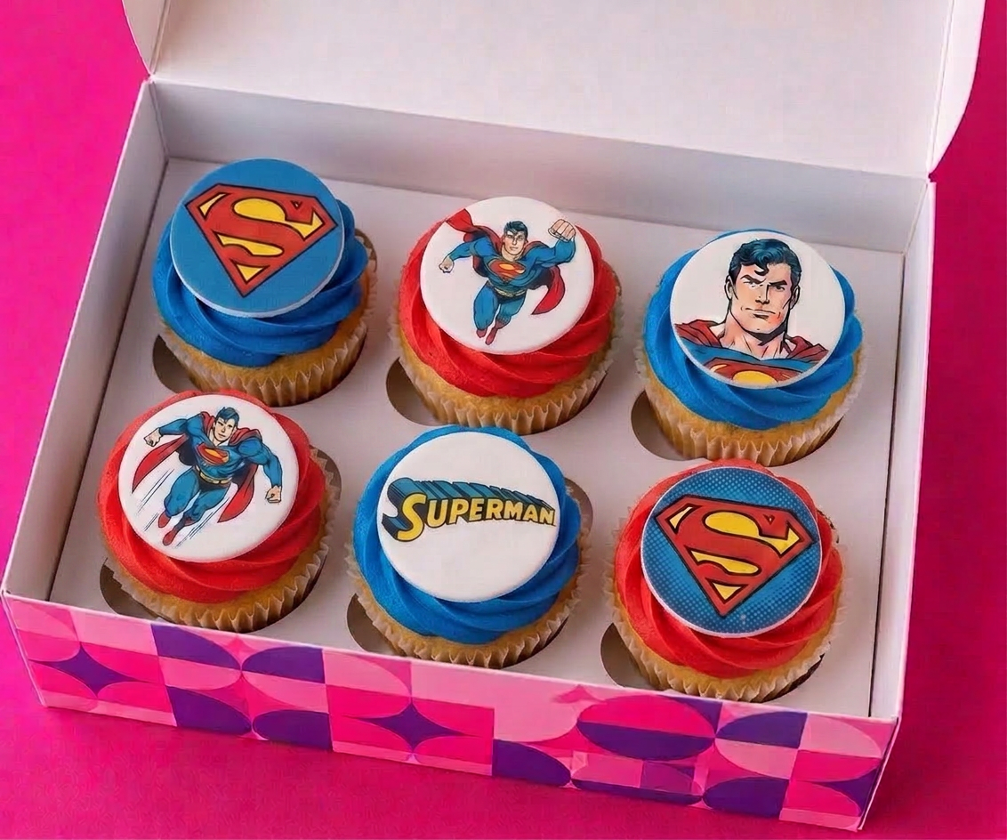 Superman Cupcakes