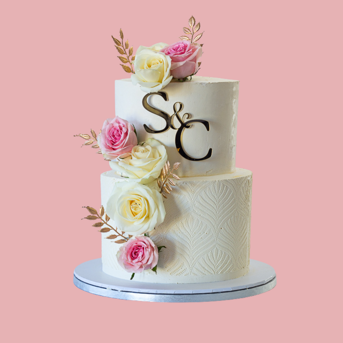 2 Tier Wedding Cake