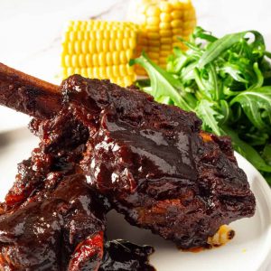 Slow cooked beef ribs