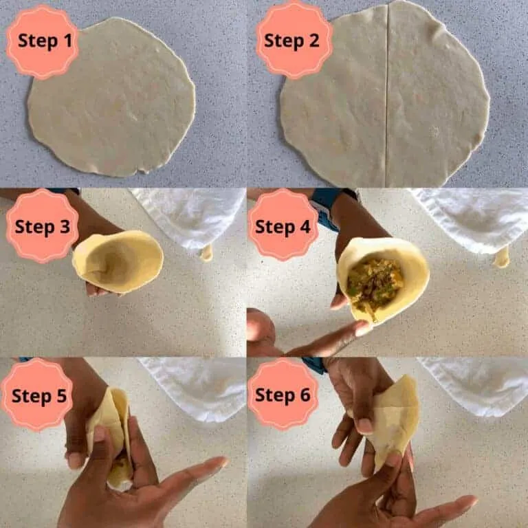 Steps when making samosa 768x768 1