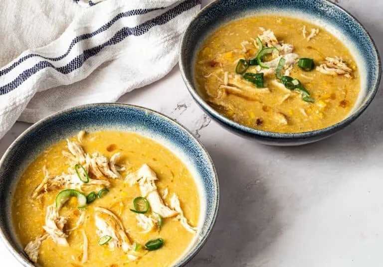 Chinese chicken and Sweet corn soup1 768x536 1