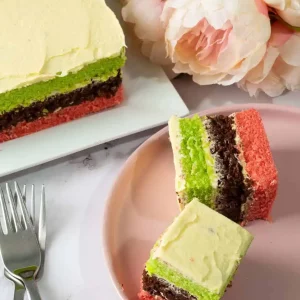 Food Voyageur Ribbon Cake