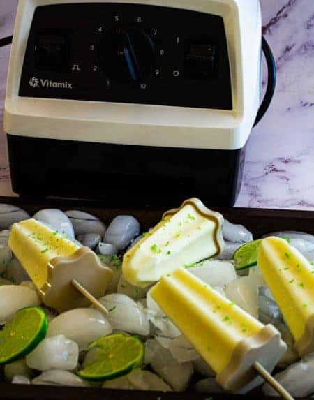 Making popsicles with Vitamix