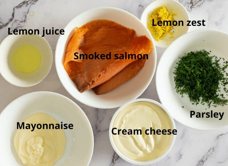 Ingredients that go in smoked salmon mousse