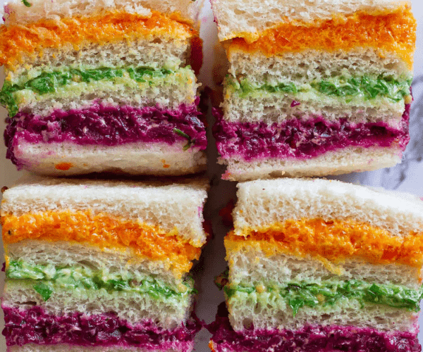 rainbow sandwiches