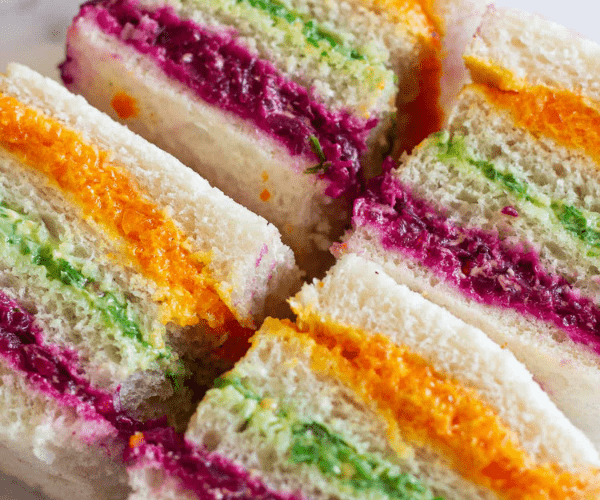 rainbow sandwiches