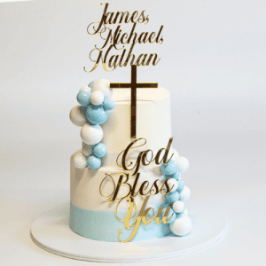 Baptism cake - Blue